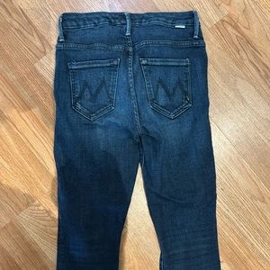 Mother - high waisted looker ankle frayed jeans